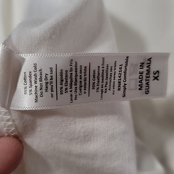 LuLaRoe Size XS White Perfect T NEW with Tag - Picture 10 of 11